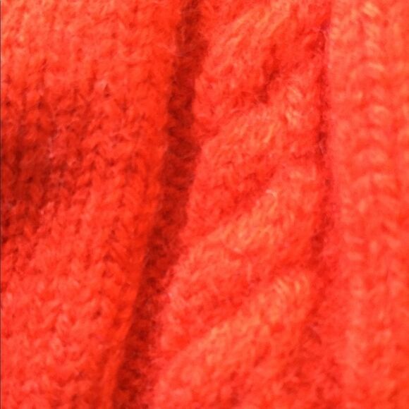 100% virgin Wool vintage cropped sweater vest American red cropped 70s sleeveles - Picture 5 of 8